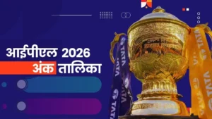 टाटा आईपीएल 2026 अंक तालिका