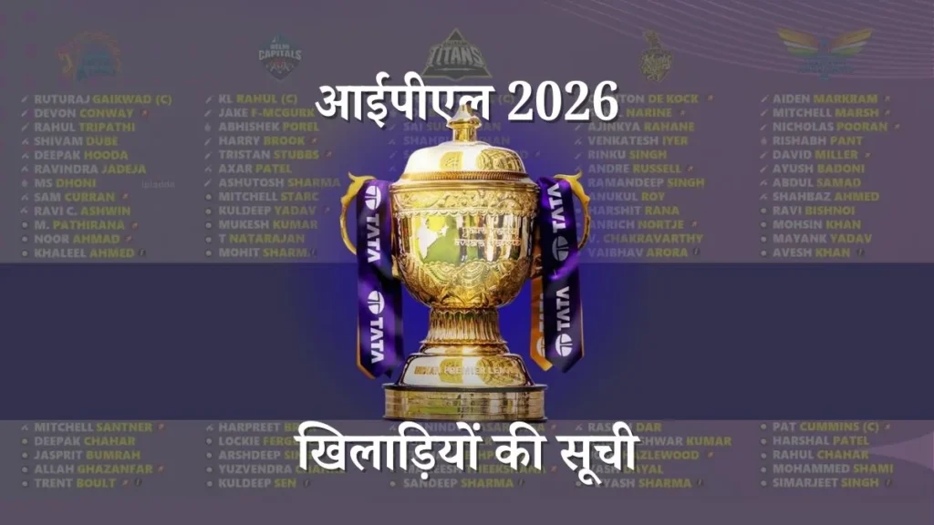 खिलाड़ियों की सूची